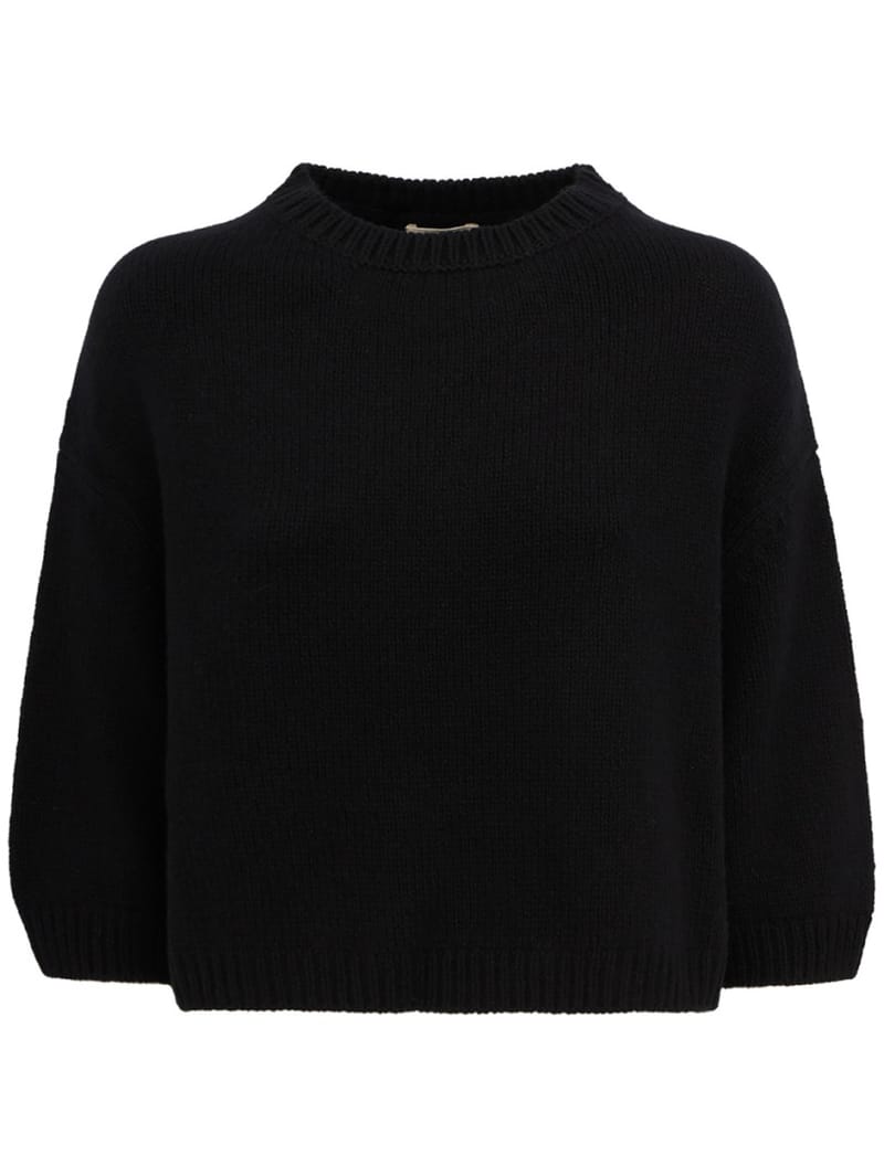 Khaite: Maglia in cashmere a girocollo