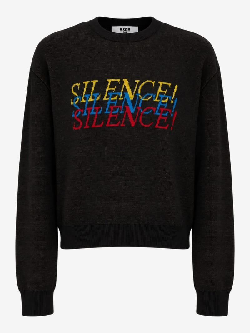 MSGM: Maglione jacquard in misto lana