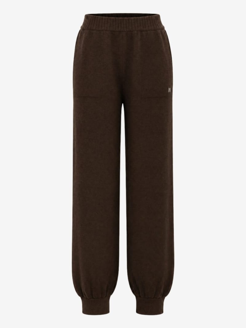 MSGM: Cashmere wool blend pants w/ logo