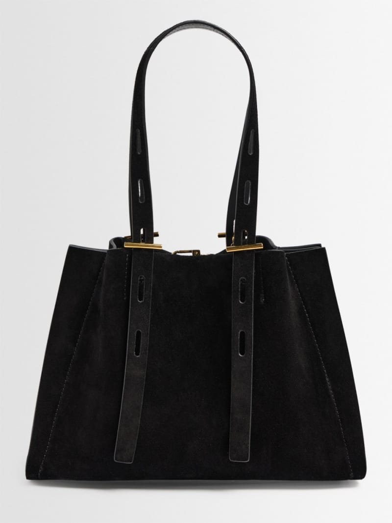 Minobossi: Suede shoulder bag