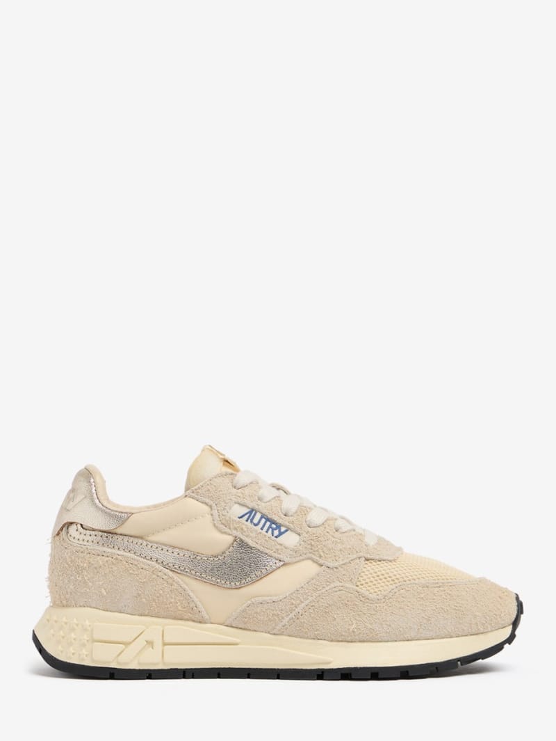 Autry: Reelwind Low nylon and calfskin sneakers
