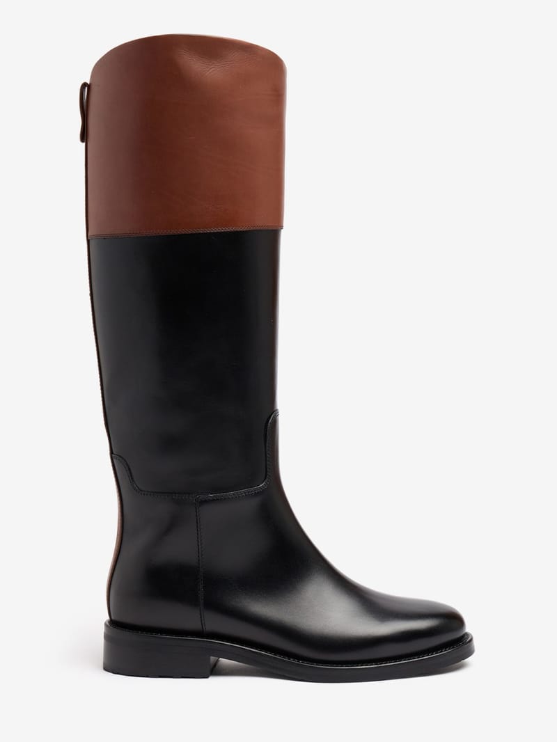 FABI: Botas altas de piel con adorno