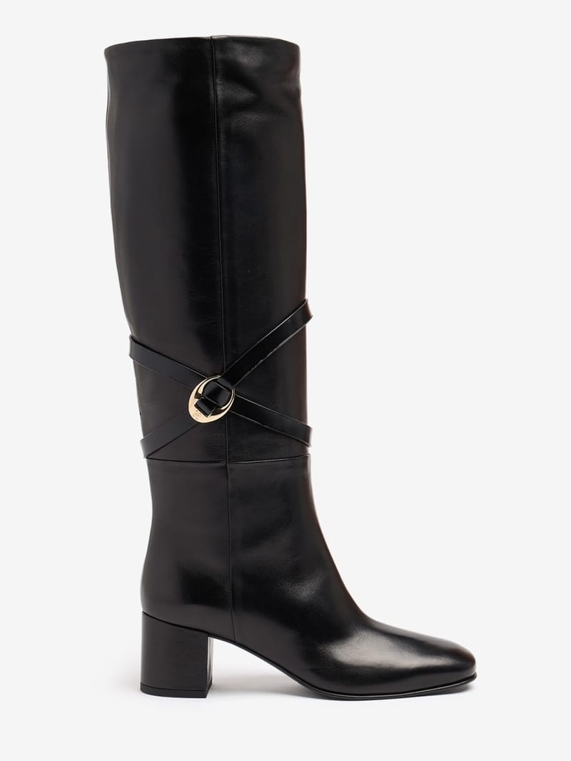 FABI: Heeled leather high boots