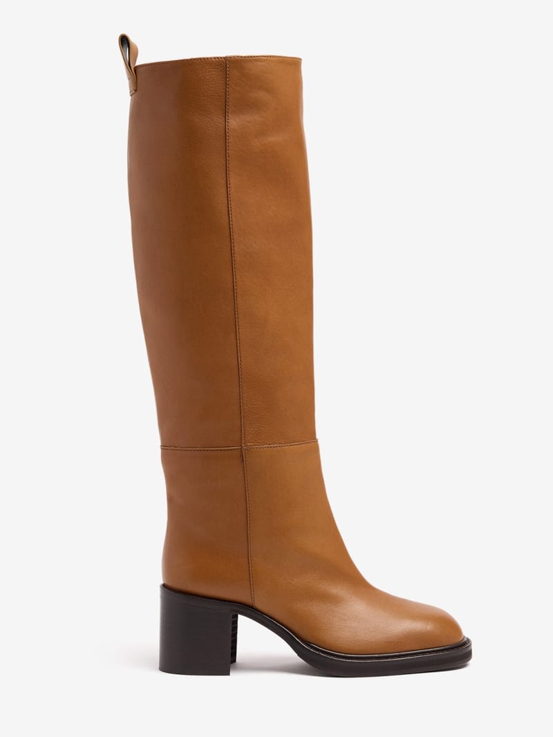 FABI: Botas de tacón en napa, caña alta
