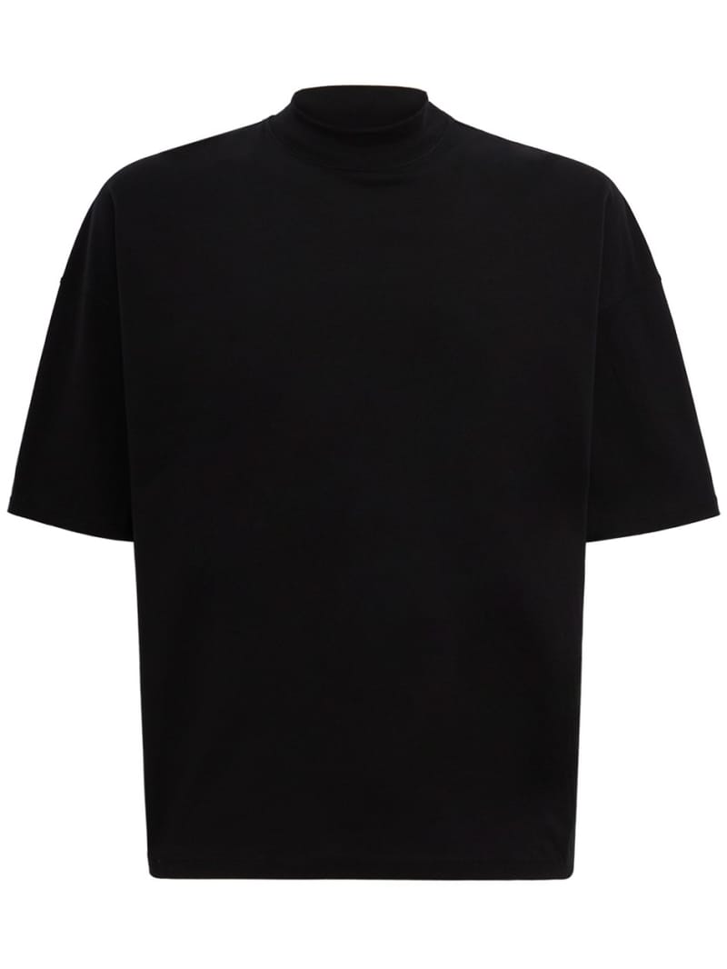 Jil Sander: Cotton mock-neck T-shirt