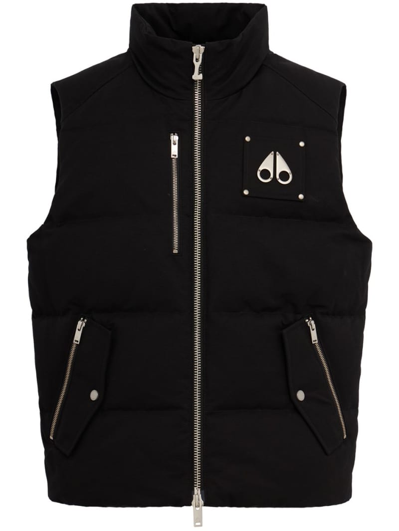 Moose Knuckles: Cotton down vest with zip
