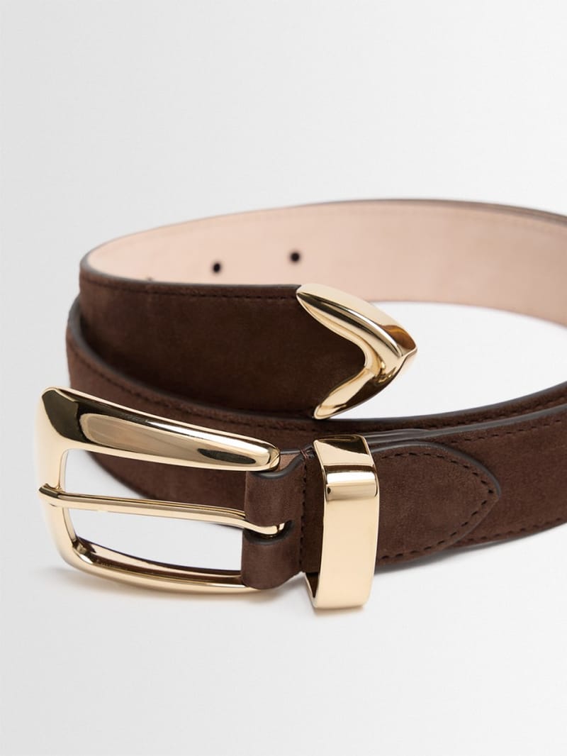 Khaite: Calfskin belt with buckle
