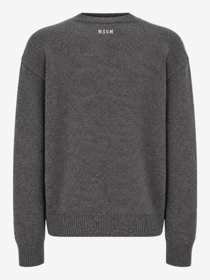 MSGM - Wool cashmere blend polo