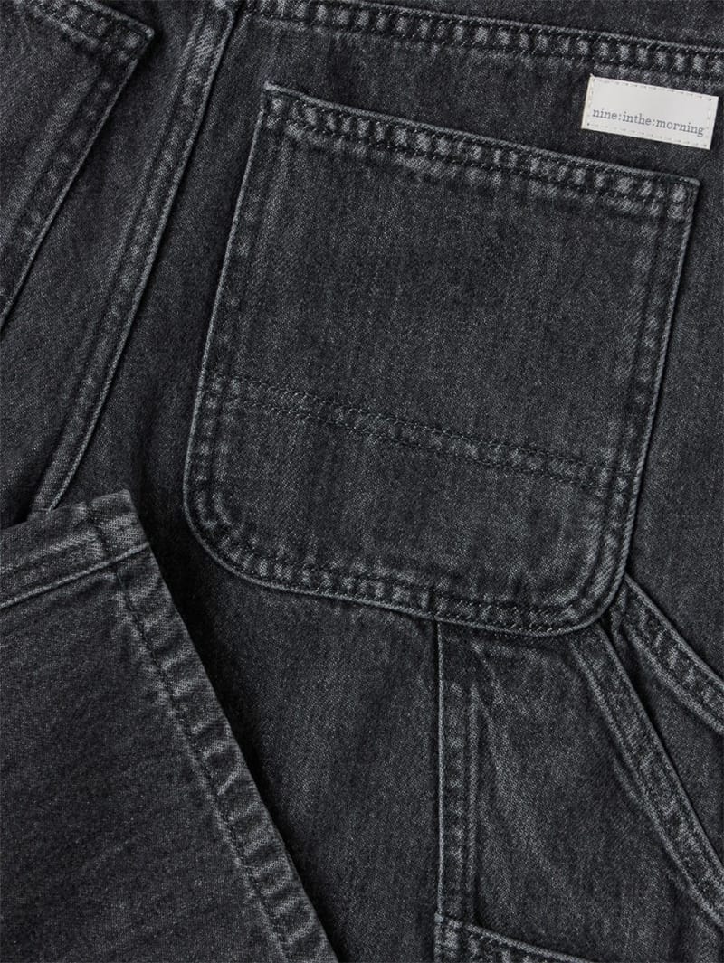 Nine In The Morning: Black wide-leg jeans