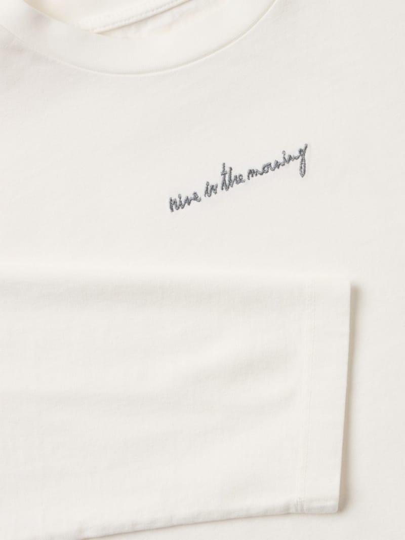 Nine In The Morning - Embroidered long-sleeve T-shirt