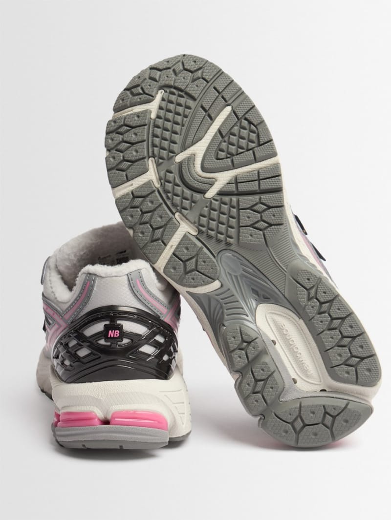 New Balance: 绒面皮拼接运动鞋