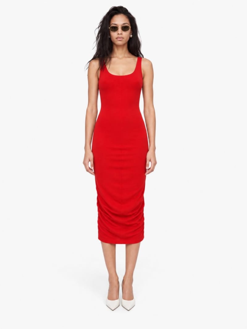 Jacquemus - Stretch viscose dress Regata