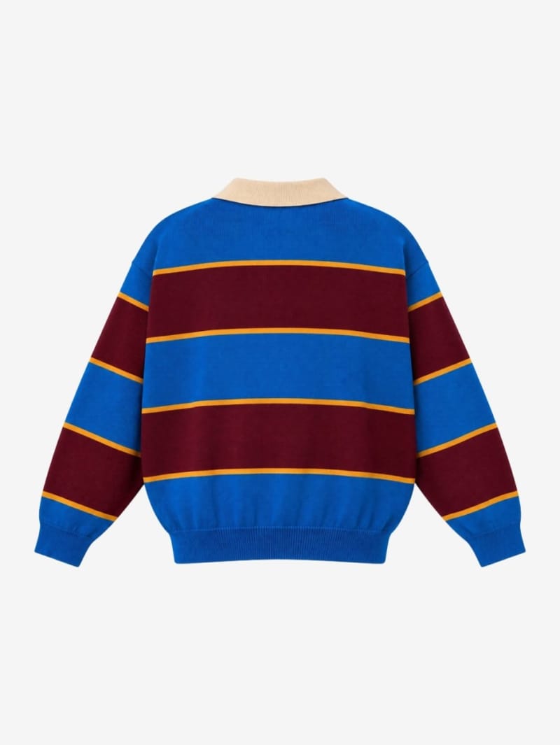 Bobo Choses: Bolder striped polo sweater