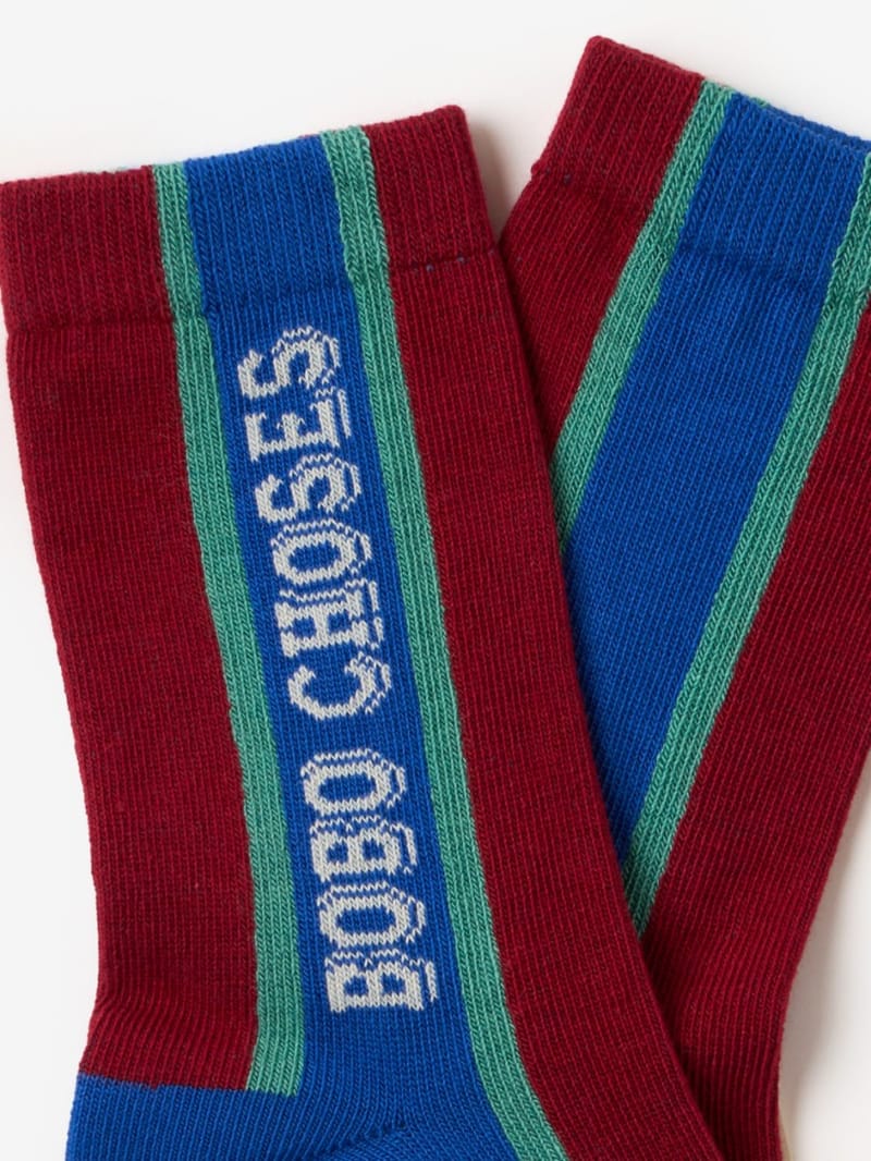 Bobo Choses - Extra-long organic cotton logo socks