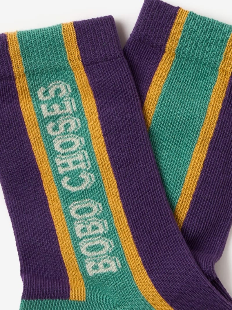 Bobo Choses - Extra-long organic cotton logo socks