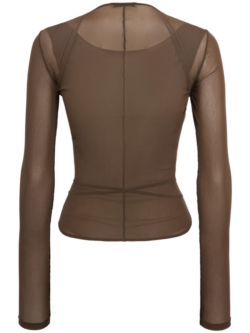 Lemaire: Top cruzado Ballerina con lazada