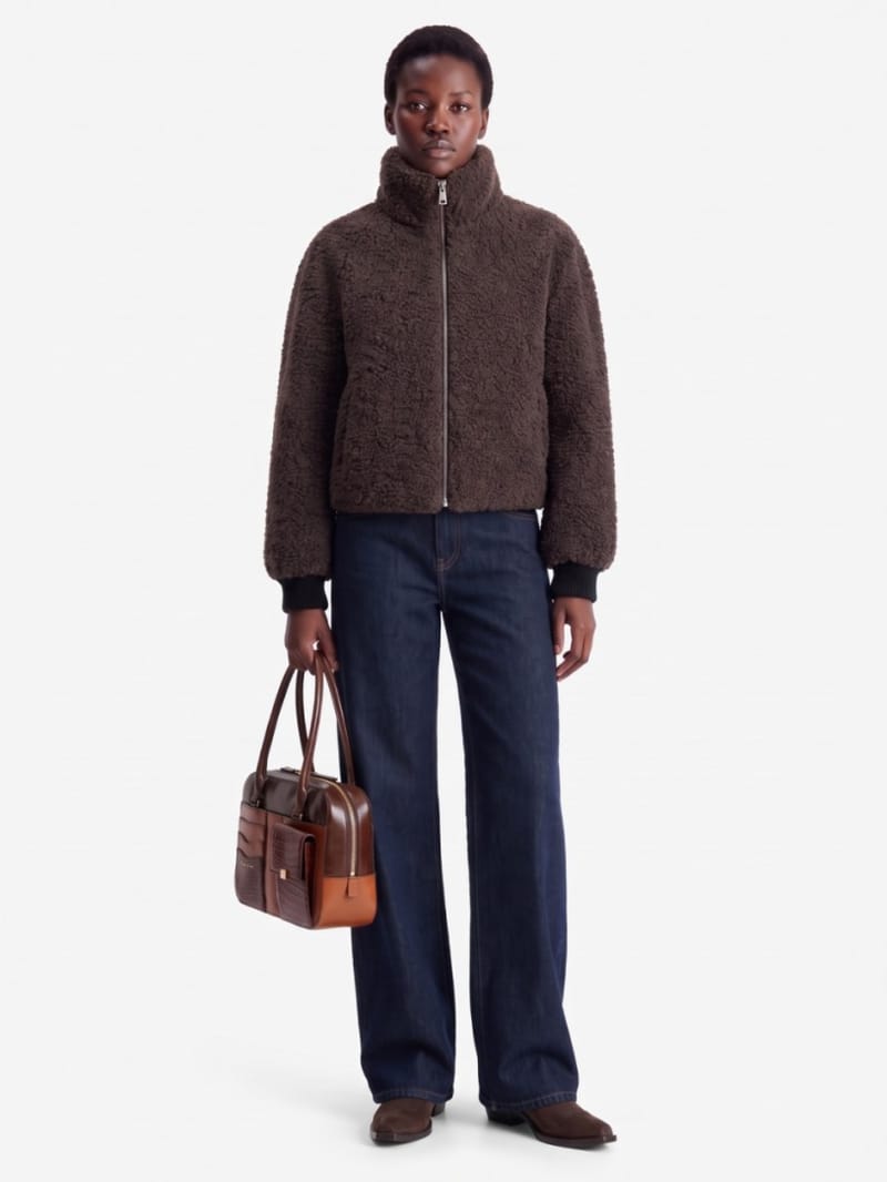 MSGM - Faux shearling bomber jacket