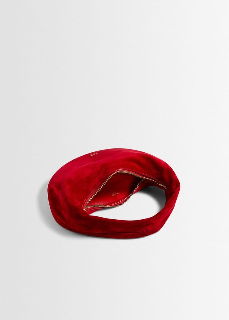Khaite: Mini suede handbag