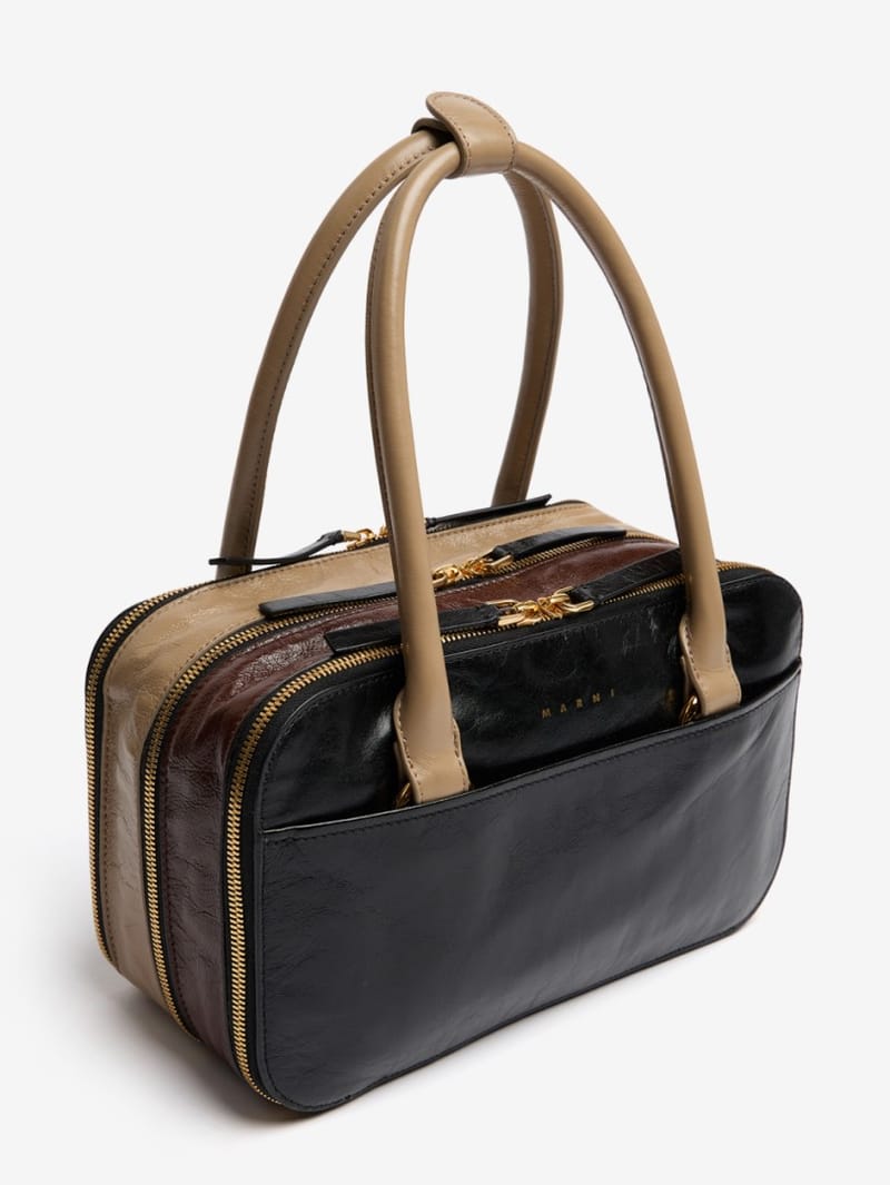 Marni: Small Bauletto leather shoulder bag
