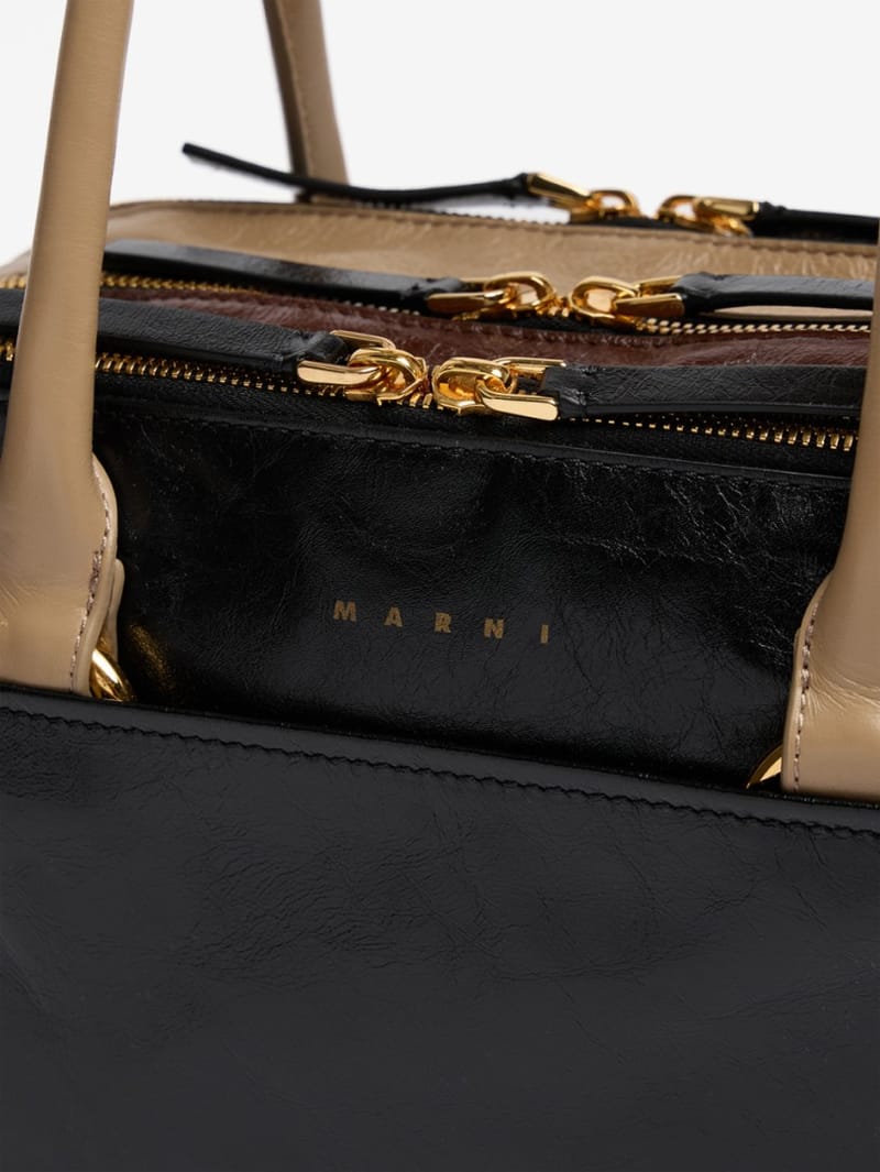 Marni: Small Bauletto leather shoulder bag