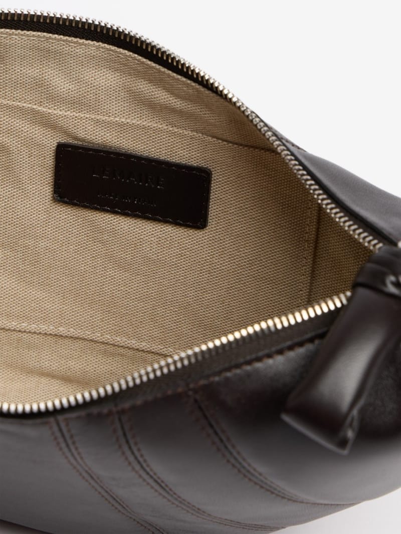 Lemaire: Bolso de hombro Small Croissant de napa