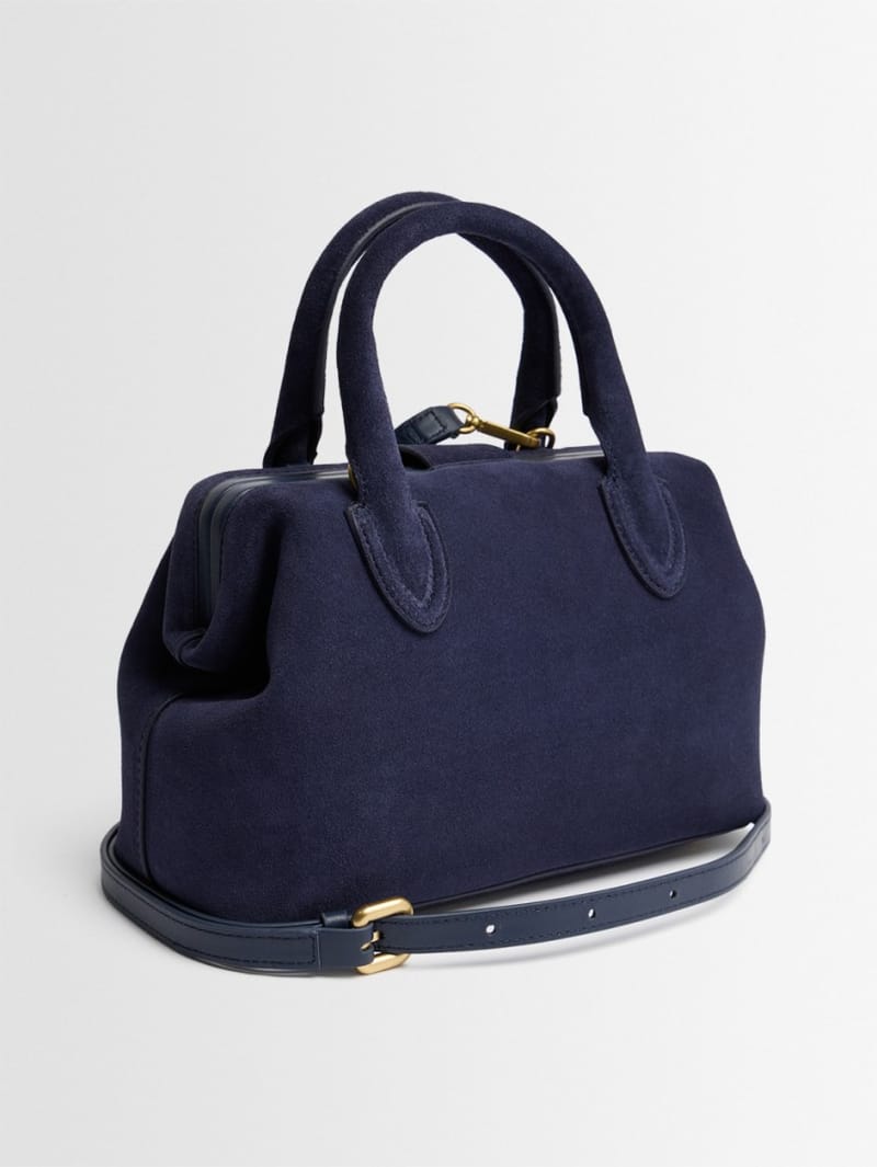 SCHELL: Small suede doctor bag