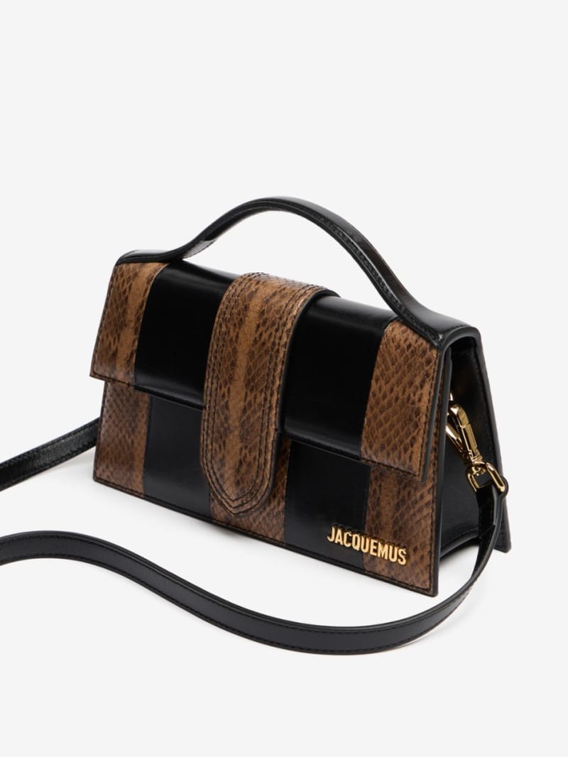Jacquemus - Le Grand Bambino croco embossed bag