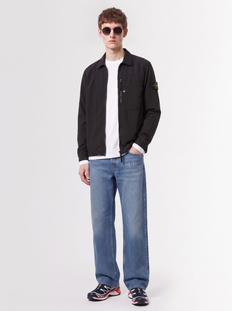 Stone Island: Zip overshirt with chest pocket