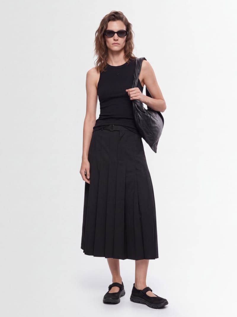 Sacai - Ribbed cotton jersey tank top
