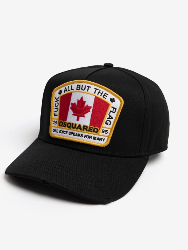 Dsquared2 - Flag patch cotton canvas baseball cap