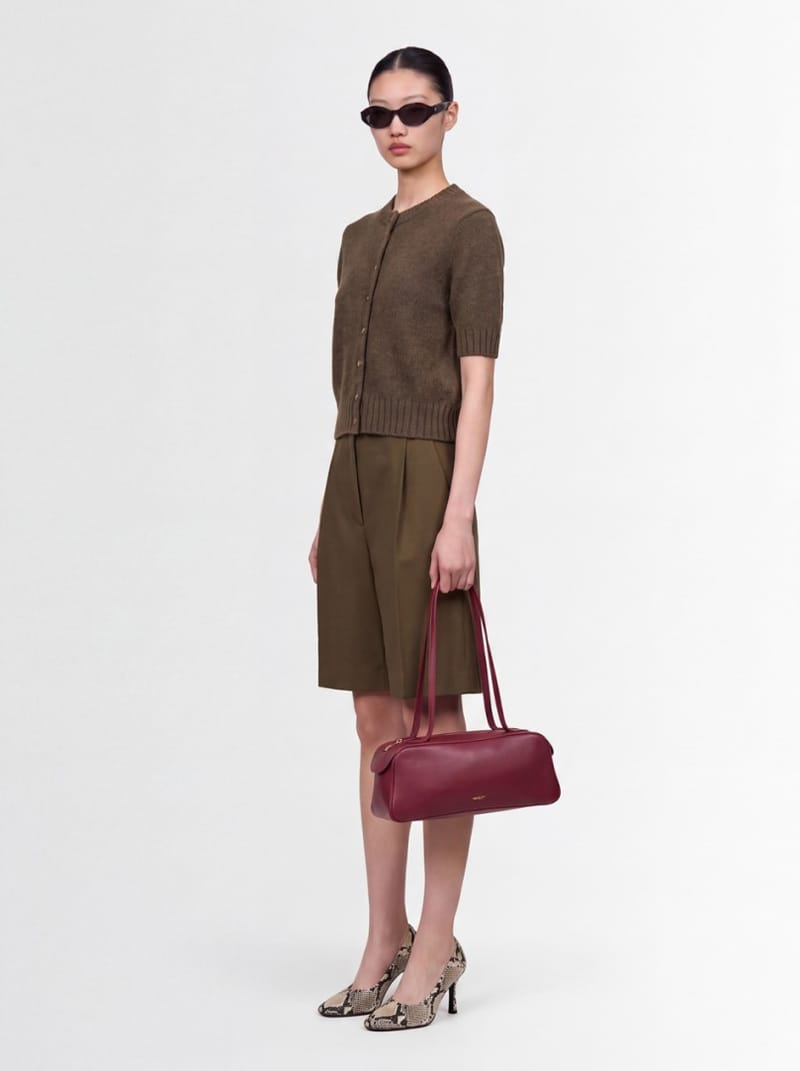 Khaite: Short-sleeved cashmere cardigan