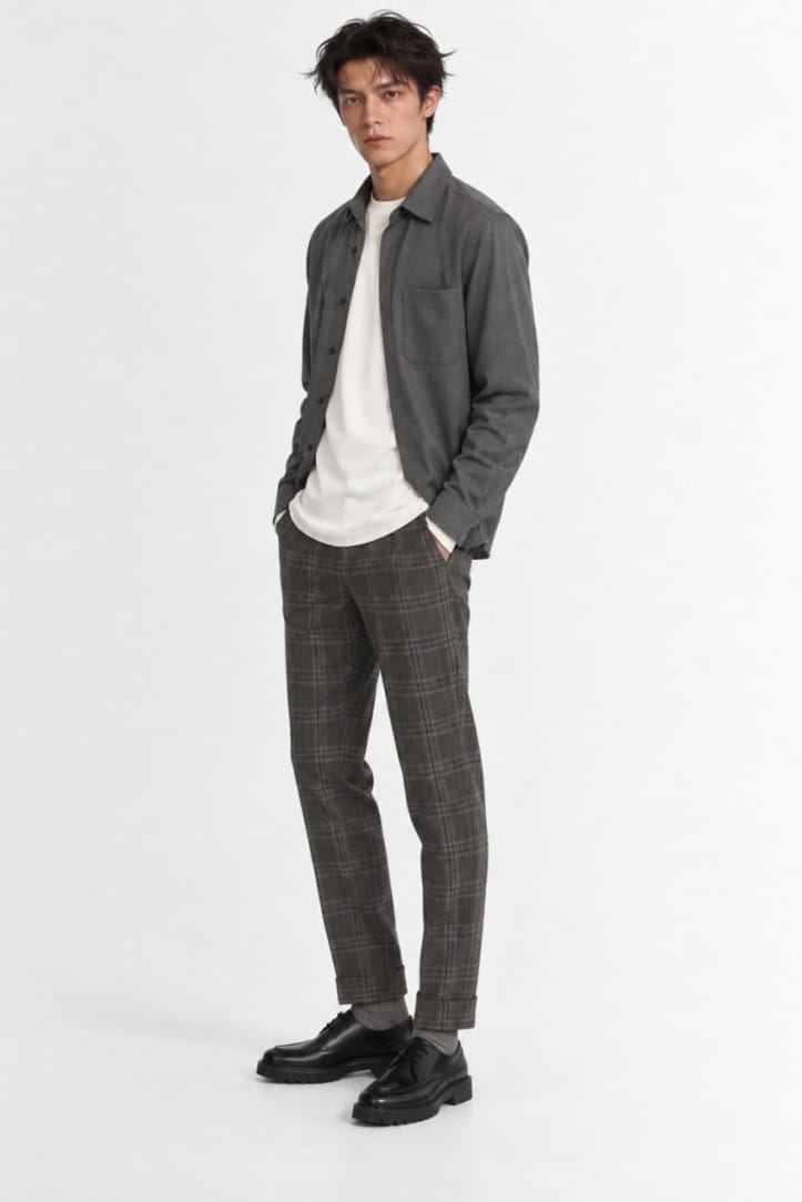 CRUNA - Carrot Fit Pant Flat Front Roll-Ups