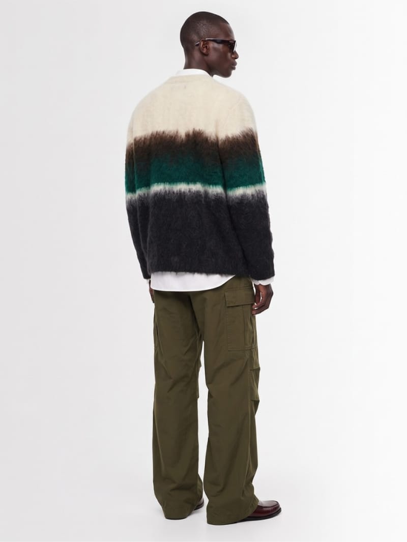 Sacai: Chusen-Dyed Knit Cardigan