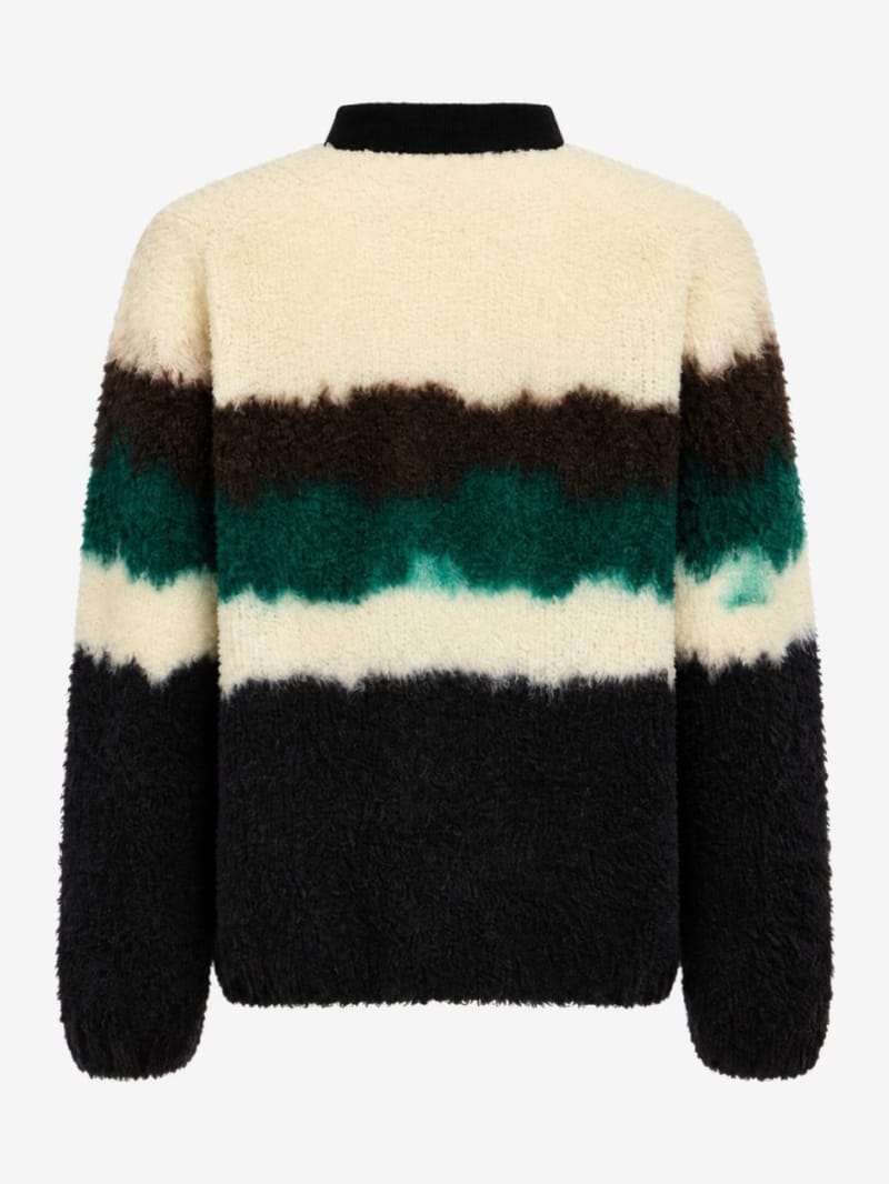 Sacai - Chusen-Dyed Knit Polo Shirt