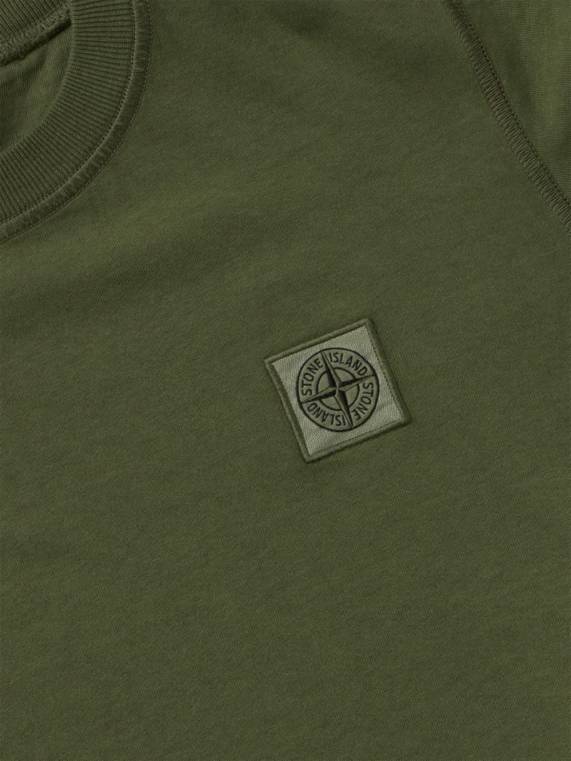 Stone Island Junior - Cotton jersey t-shirt w/logo