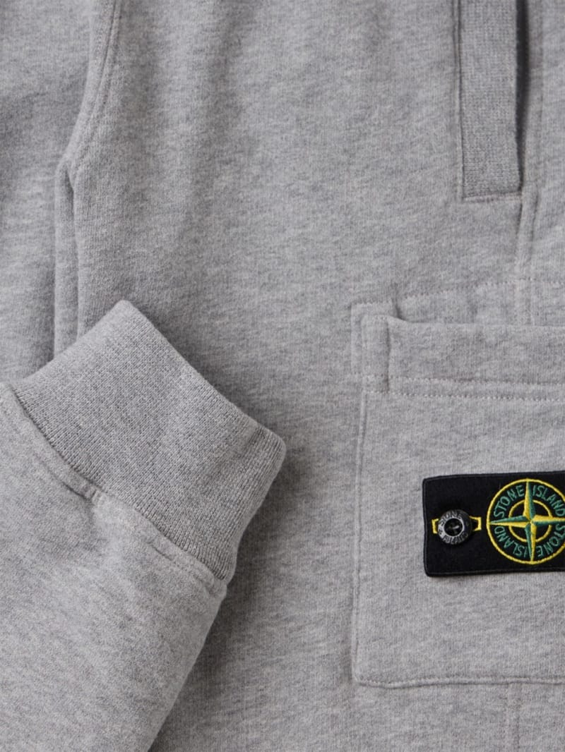 Stone Island Junior - Cotton cargo sweatpants