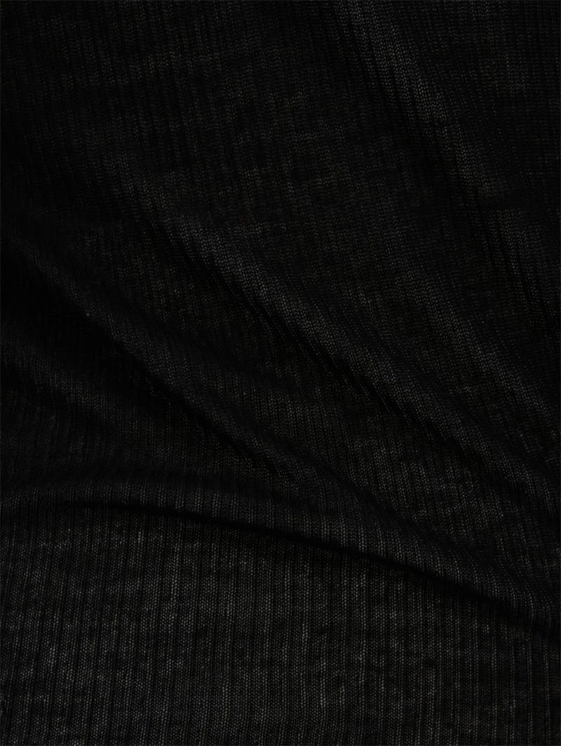 Rick Owens: cropped hooded rib t-shirt