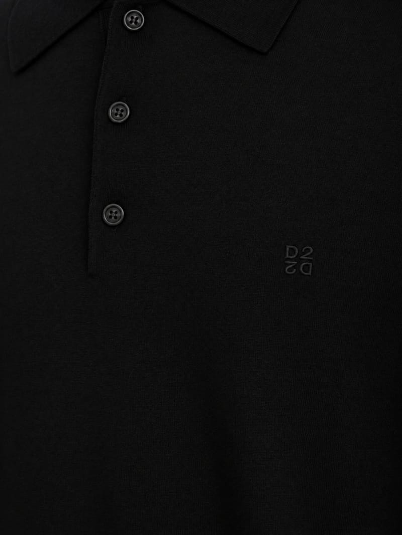 Dsquared2: D2 Upside Down Long Sleeves Polo