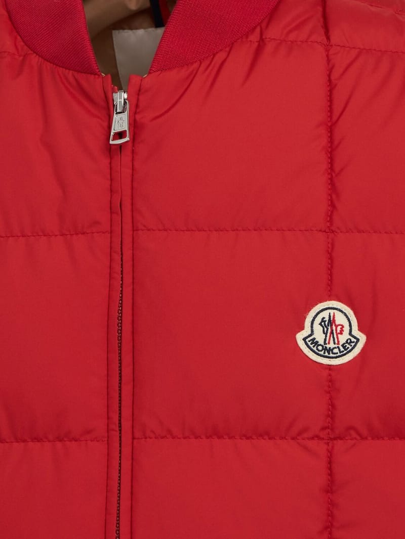 Moncler: Chaleco acolchado con motivo de cuadros