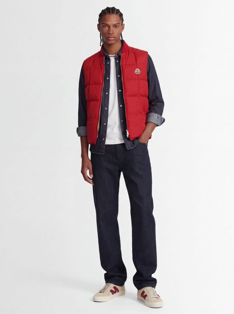 Moncler - Square-quilted down vest