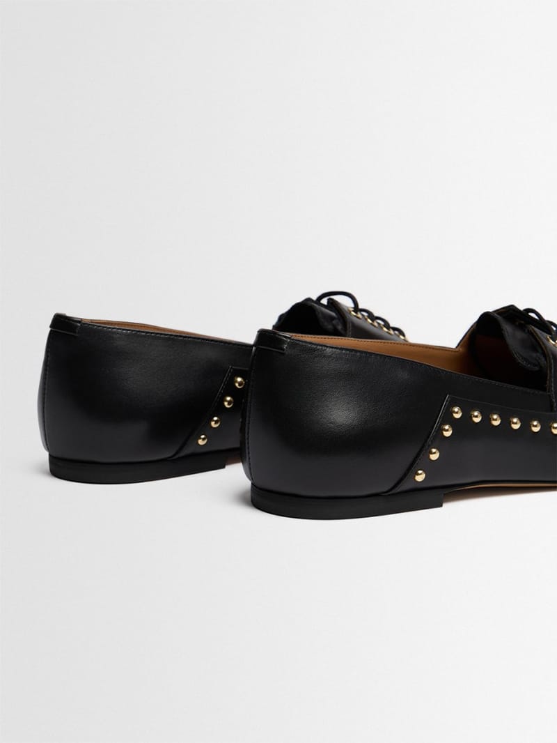 Jil Sander: Studded leather loafers