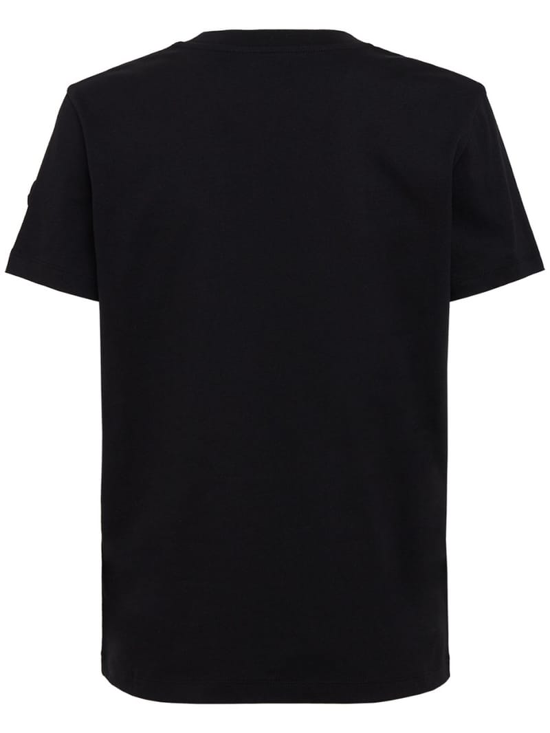 Moncler: Cotton T-shirt with embroidered logo