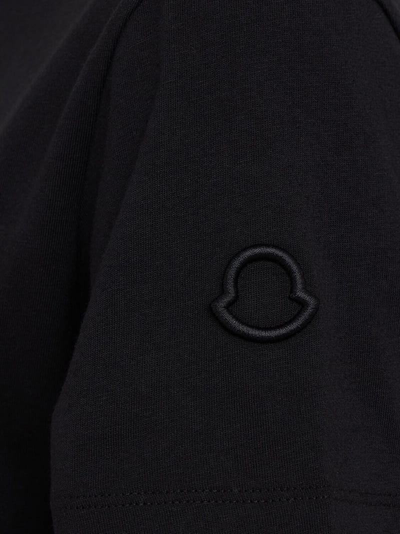 Moncler: Cotton T-shirt with embroidered logo