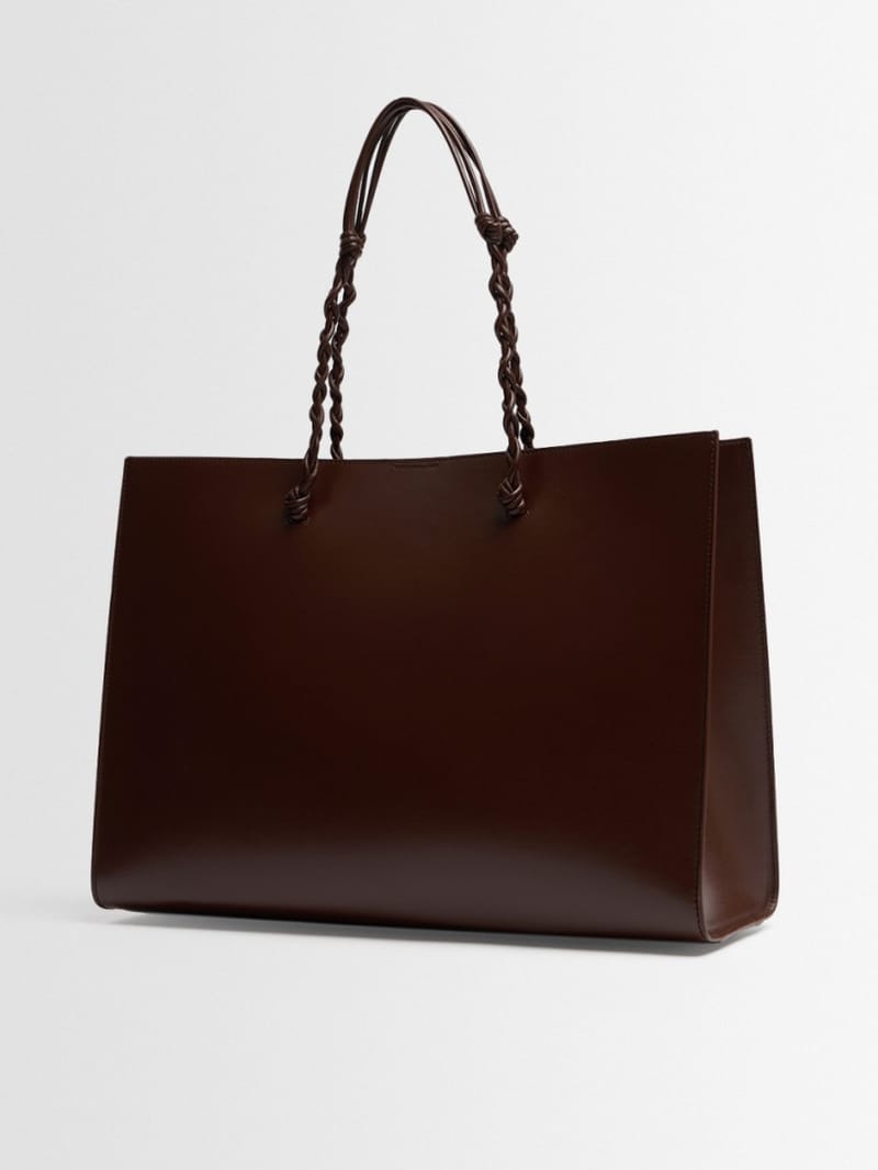 Jil Sander - Calfskin shoulder bag with braided straps