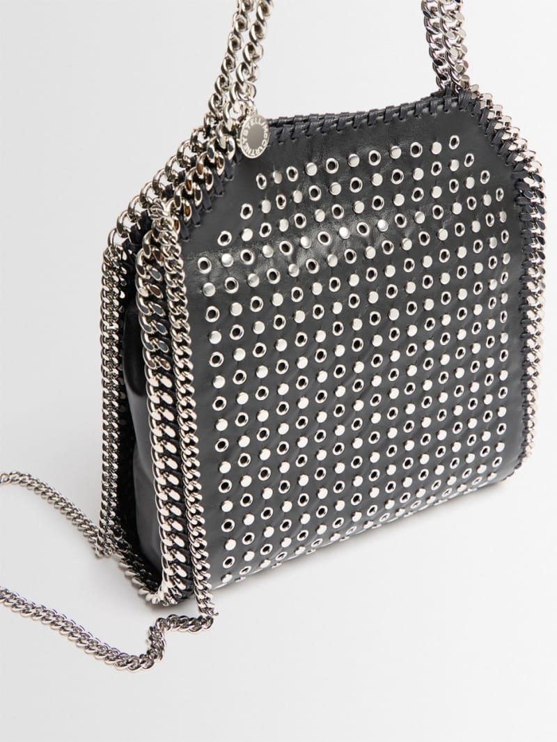 Stella McCartney: Falabella Mini tote bag with studs