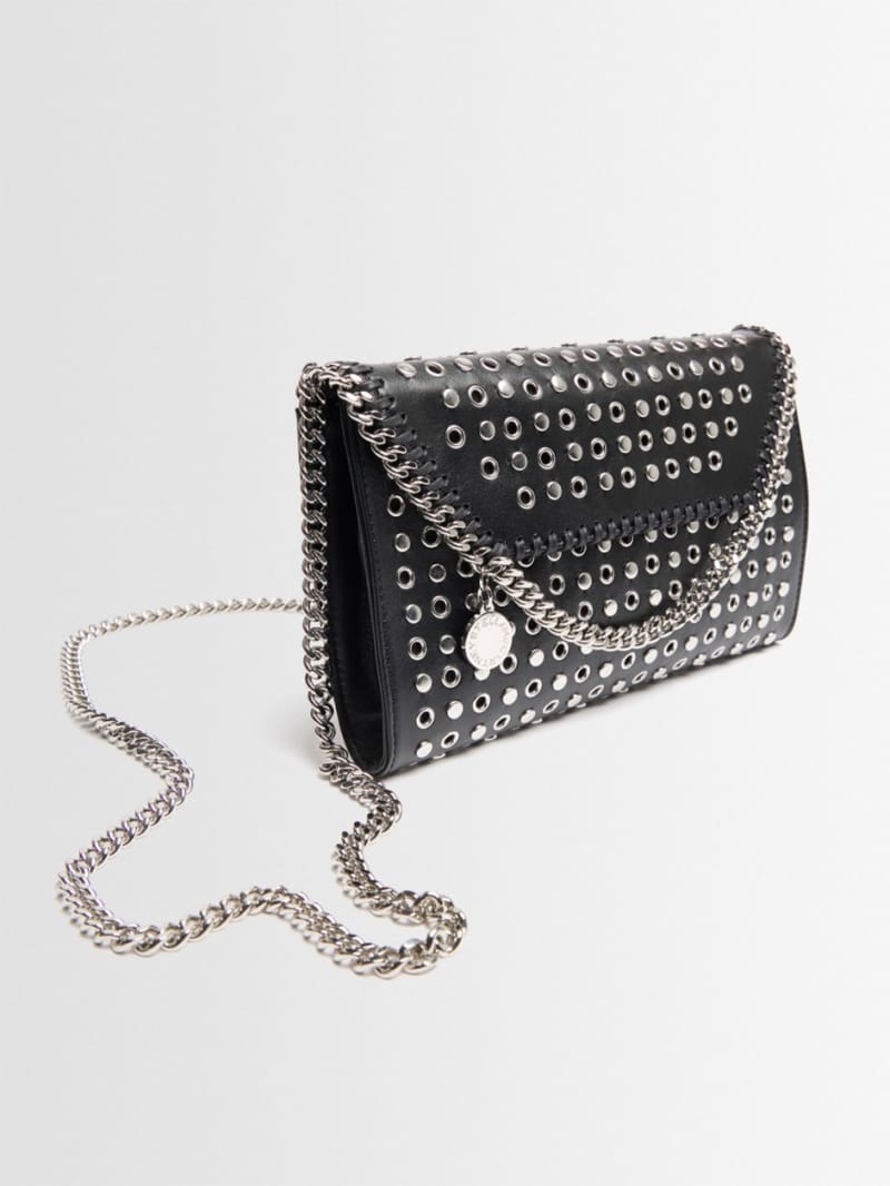Stella McCartney - Chain shoulder bag with eyelets
