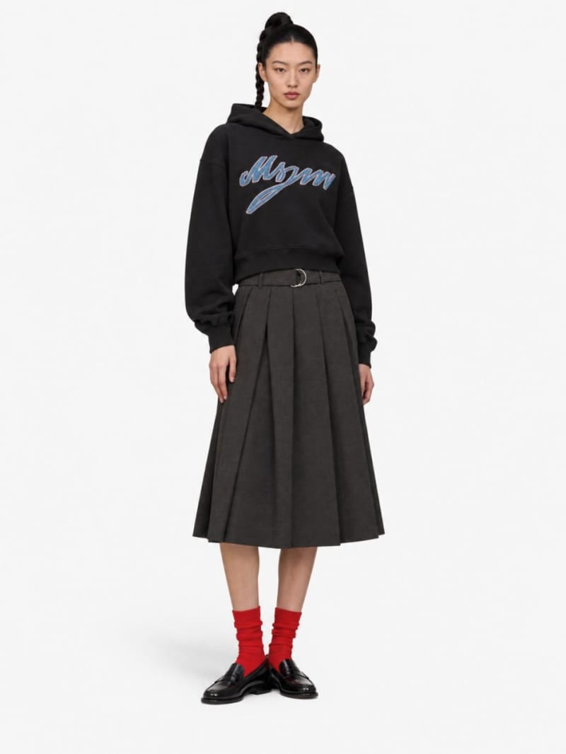 MSGM - Logo printed hoodie
