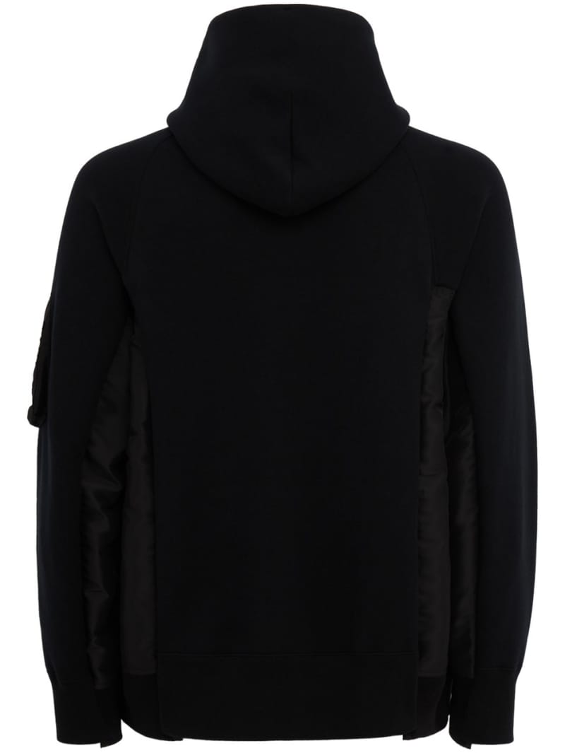 Sacai: Hoodie with nylon panels