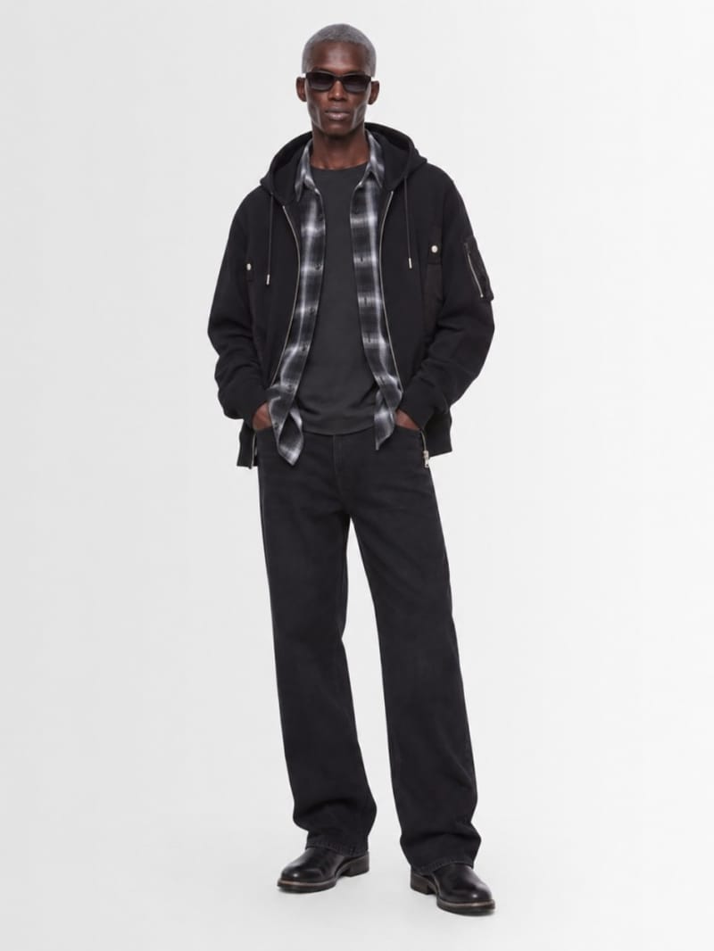 Sacai - Hoodie with nylon panels