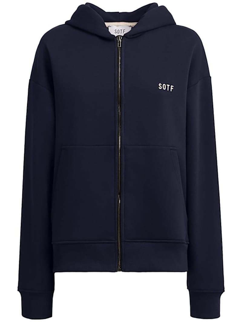 SOTF: Cotton zip-up hooded sweatshirt